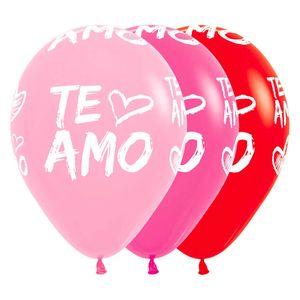 Globo fashion s r-12 surtido 009 \ 127538 te amo moderno x50pz.