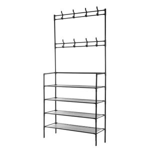 Zapatera orga. metal col surt. ref:es21633 60x26x155cms