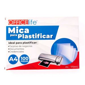 Mica plastificar a4 x100 pz.ref:a4-175mic (216x303mm)