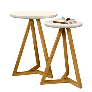 Set Mesas Laterales Clásica Batrol, Beish, 2 piezas, 839331350