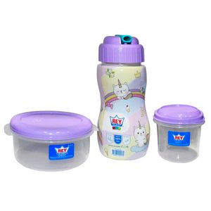 Set de Tomatodo y Repostero Plástico Rey, 350ml, Surtido, RWX034300