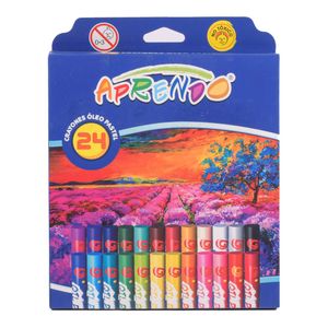 Crayon pastel al oleo aprendo x24 pz. ref: 0502