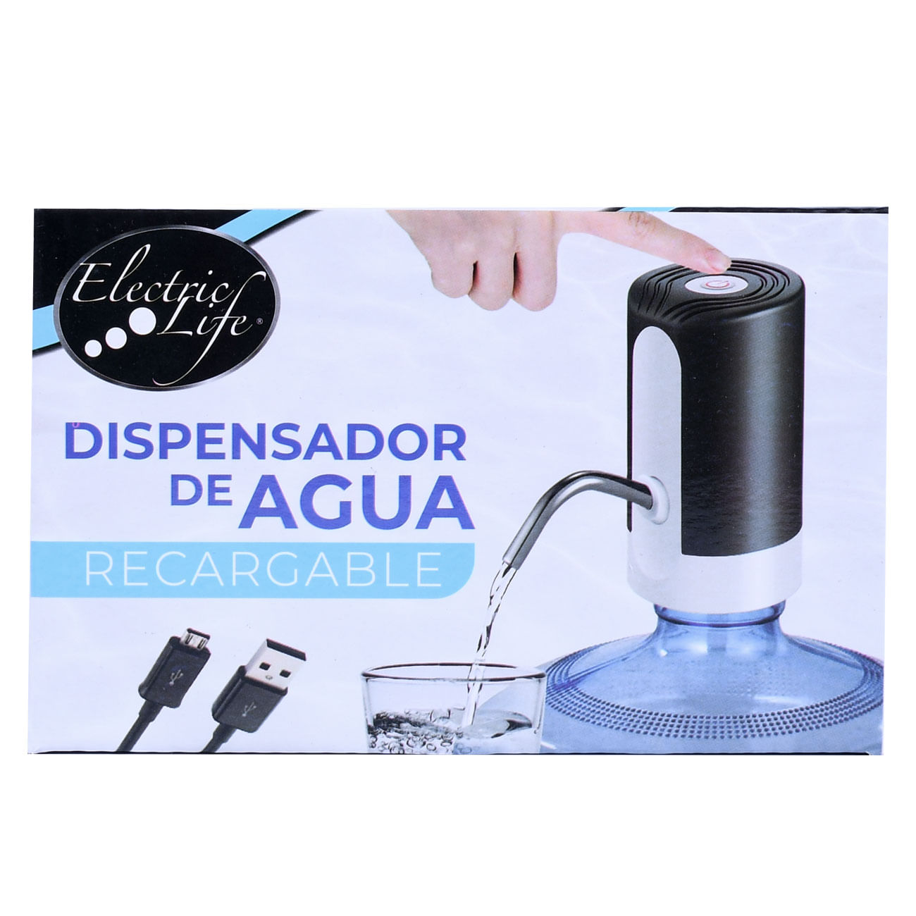 Dispensador automático de agua, botella recargable, agua potable, bomba de  agua eléctrica inalámbric ER