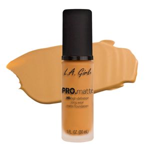 Base líquida pro matte glm677 soft honey l.a. girl 30ml