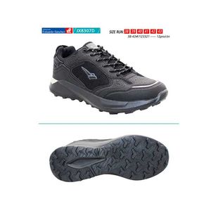 Zapato casual urbano hombre jx8307d full black (38-43)