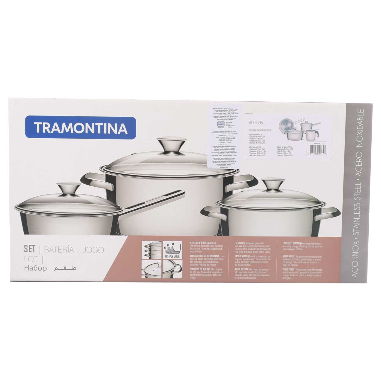 Tramontina - ¿Sabías que las ollas de acero inoxidable Tramontina pueden  usarse en todo tipo de cocinas? Ya sea a gas, vitrocerámica o de inducción,  distribuyen el calor de manera eficiente ahorrando