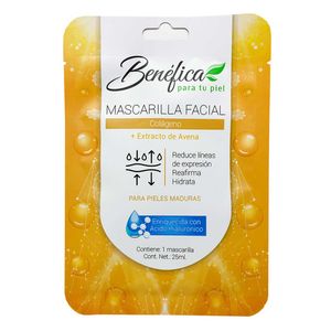 Mascarilla Facial Benéfica, Colágeno y Avena, 25ml, Piel Madura, T10314