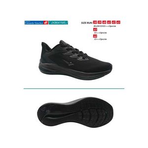 Zapato  hombre jx8641m5 full black (38-43)