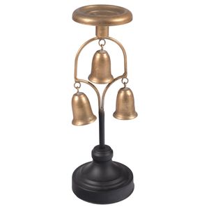 Adorno Para Sala con 3 campanas, Metal, Cobre, 12x35cm, ES23002