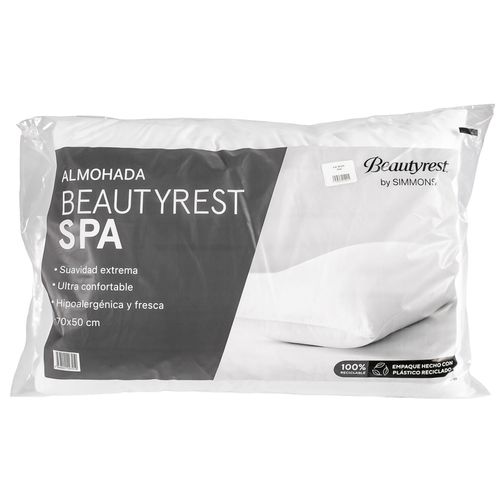 Almohada Simmons, Fibra Spa, Blanca, 70x50cm, 594070