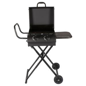 Asador a Gas, Soporte Lateral, Portátil, Plegable, 94x84x47cm, ky502g