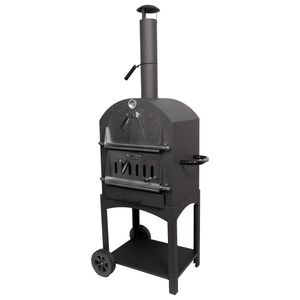 Asador a Carbón, Horno de Pizza y Pan Bittor, 156x50x37cm, ky2526