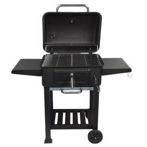Asador a Carbón, 2 Soportes Laterales, Tapa, 116x110x50cm, ft23-001