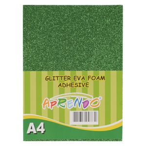 Fomix Escarchado Aprendo, A4, Adhesivo, 10 Pza, Verde, G011