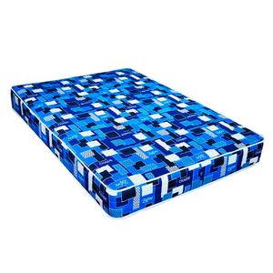 Colchón Chaide, Zafiro, Azul estampado, 2 Plazas