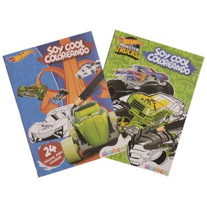Libro Infantil para Colorear, Hot Wheels, 20x27cm, m-1151
