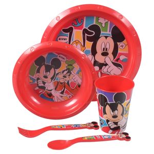 Vajilla infantil mickey mouse better together x5 pz.ref:74300