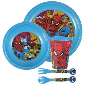 Vajilla infantil spiderman midnight flyer x5 pz.ref:74700