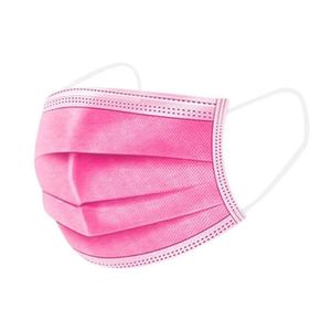 Mascarilla quirurgica plana r g rosada x50 pz