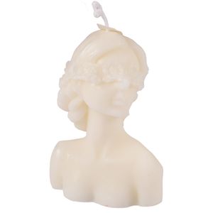 Vela Decorativa, Forma de Mujer, Blanco, 10x7cm, HM0376