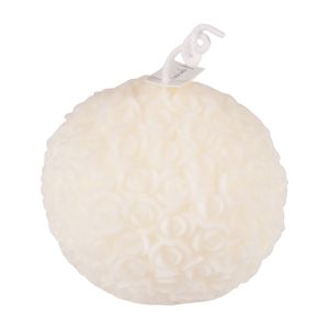 Vela Decorativa, Circular, Blanca, 6cm, HM0383