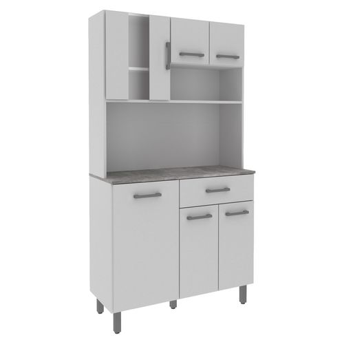 Kit Cocina Tecnomobili, Blanco, 6 Puertas, 1 Cajon, 172cm, cz1015.0004