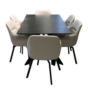 Juego Comedor, 1 Mesa, 6 Sillas, 85x90x160cm, dt2314+dc1763