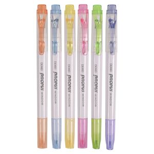 Resaltador en Caja, Colores Surtidos, 6 Piezas, 14cm, es23789 \ dm-608a