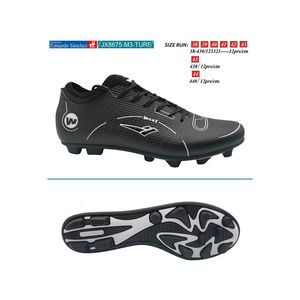 Calzado futbol pupo hombre jx8675-m3-turf (38-43) black \ white