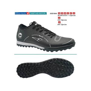 Calzado futbol pupillo hombre jx8675-m3-indoor (38-43) black \ white