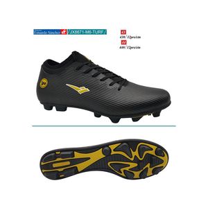 Calzado futbol pupo hombre jx8671-m6-turf (43-44) black \ dk.grey \ gold