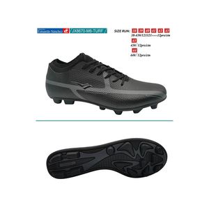 Calzado futbol pupo hombre jx8670-m6-turf (38-43) black \ dk.grey