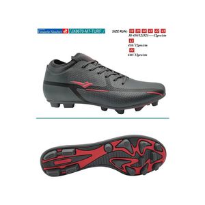 Calzado futbol pupo hombre jx8670-m7-turf (38-43) dk.grey \ black \ red