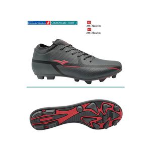Calzado Futbol, Pupo, Hombre, DK. Grey Black Red, JX8670-M7-TURF, (43-44)