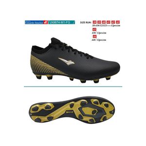 Calzado futbol pupo hombre jx8674-m1-fg (38-43) black \ gold