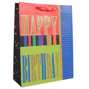 Funda regalo happy birthay ref:843m (26x32x10cm)