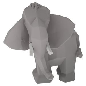 Adorno Decorativo Figura Elefante, Resina, 18x17cm, XL-80535