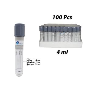 Tubo p \ examen vidrio t \ gris x100 pz.ref:210-1002- (13x75ml) 5ml