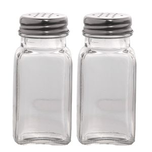 Salero y Pimentero de Vidrio, 50ml, 5x9cm, lh6743