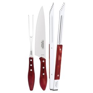 Juego de Parrillada Tramontina, 4 Piezas, Acero Inoxidable, 29899 \ 264