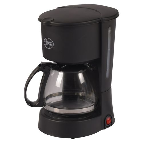 Cafetera Electric Life, 6 Tazas, 650W, Base Antiadherente, CM09