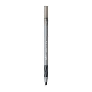 Bolígrafo Bic Round Stic, Negro, Punta Media, 947464