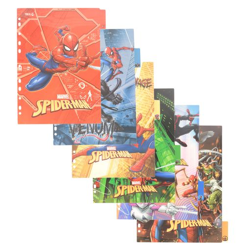 Separadores de Hojas A4 Rex Spiderman, 6 Piezas, 320521