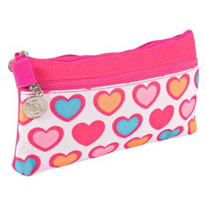 Cartuchera Nylon Pop Hot, Rosado, 22x12cm, HF-3207 032070 016667