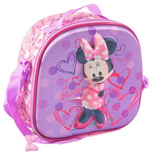 Lonchera Minnie Mouse, Rosa con Lila, 10x23x23cm, 904MBT-B8280 520593