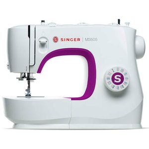 Máquina de Coser Doméstica Portátil Singer de 32 puntadas con Luz LED en Área de Costura M3505