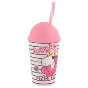 Vaso plast.infantil unicornio c \ sorbete161904-003 340cc