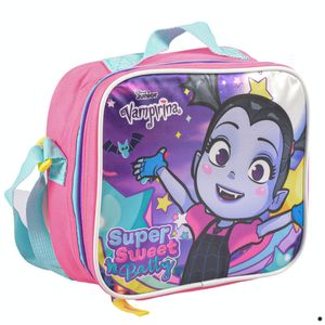 Lonchera Sencilla Vampirina, Rosa con Turquesa, 9x22x26cm, EHB172180-MR