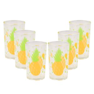 Vaso vidrio x6 pz.ref:san4379 \ v17 (6x10cm)