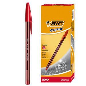 Boligrafo bic p \ ultrafino 0.7 rojo ref:929258